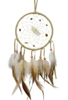 Dream Catcher - Tan 4" - Monague Native Crafts