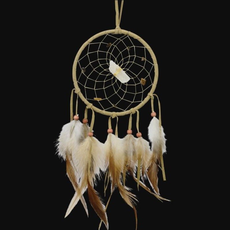 Dream Catcher - Tan 4" - Monague Native Crafts