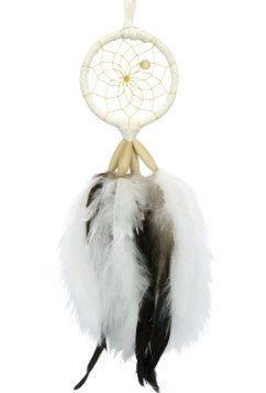 Dream Catcher - White 2" - Monague Native Crafts