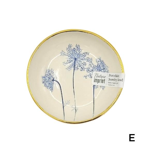 Plat à anneaux cerclés d’or - Queen Ann’s Lace