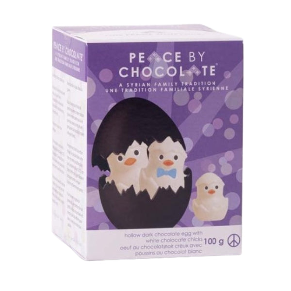 Dark Chocolate Easter Egg with Chicks