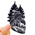Forest Heart Vinyl Sticker