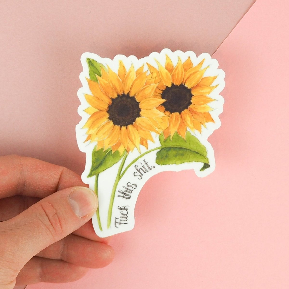 Fuck This Shit Vinyl Sticker - Naughty Florals