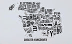 Greater Vancouver Word Map (20" x 26") (Final Sale) - Alexandre Laquerre