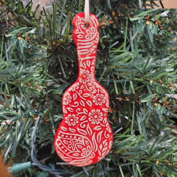 Ornement En Céramique Guitare