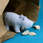 Hand Stitched House Hippo DIY Kit (Final Sale) - Rita Van Tassel Studio