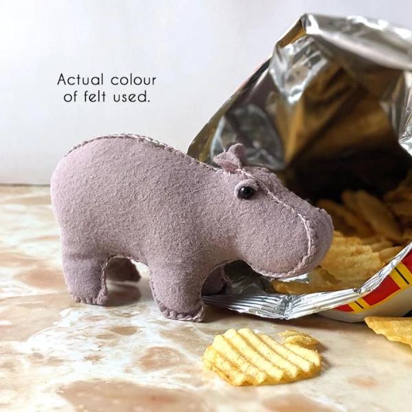 Hand Stitched House Hippo DIY Kit (Final Sale) - Rita Van Tassel Studio