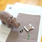 Hand Stitched House Hippo DIY Kit (Final Sale) - Rita Van Tassel Studio
