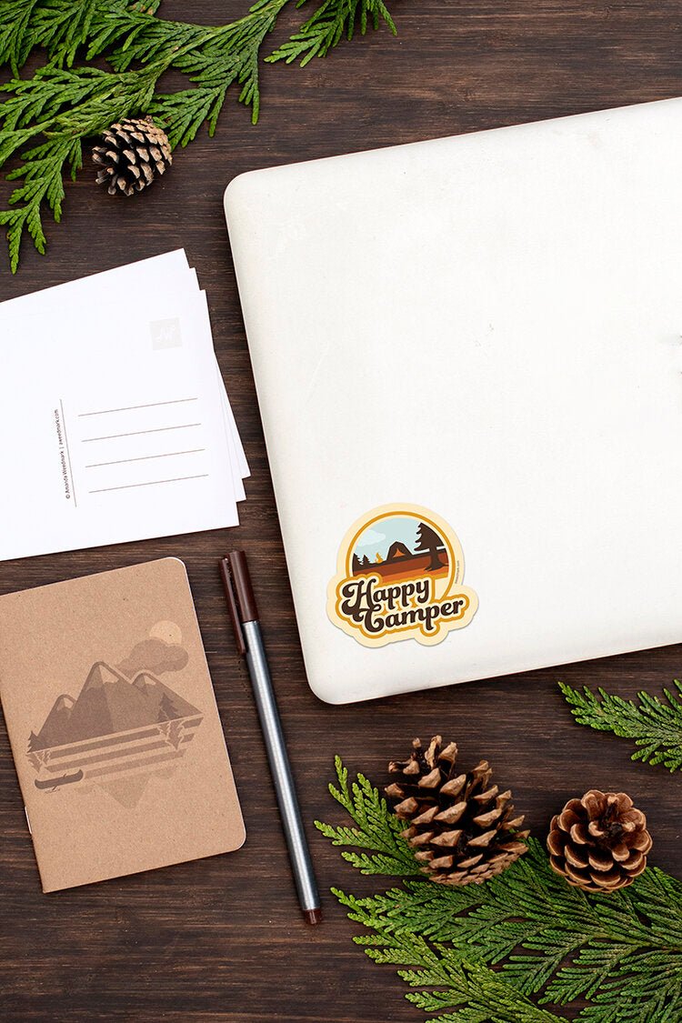 Happy Camper Vinyl Sticker - Amanda Weedmark