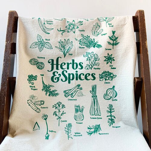 Herbs & Spices Tea Towel - HAVYN
