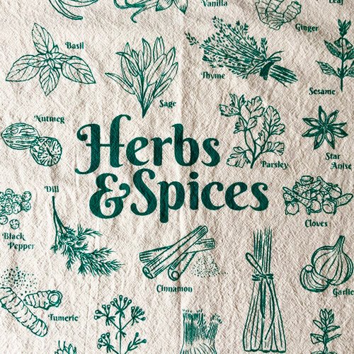 Herbs & Spices Tea Towel - HAVYN
