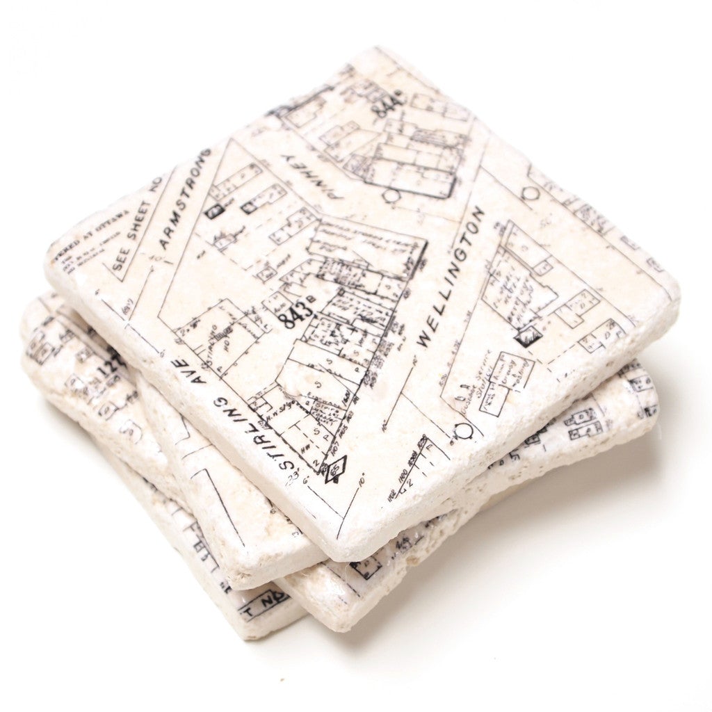 Hintonburg Neighbourhood Coasters - VersaTile Design
