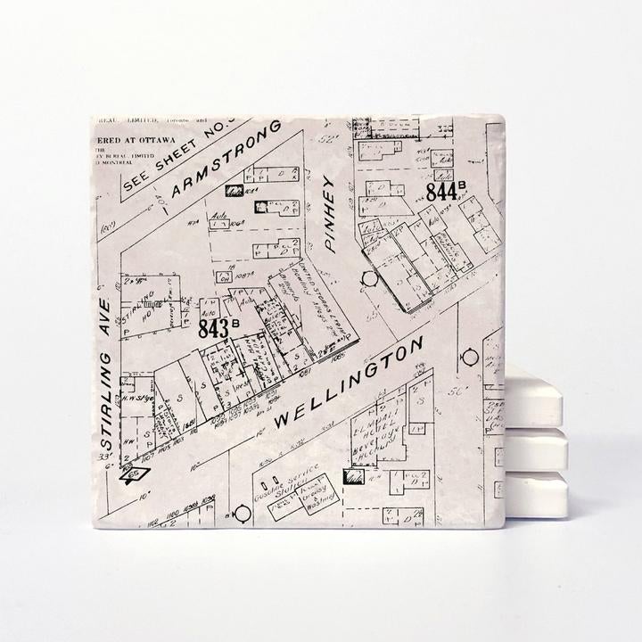 Hintonburg Neighbourhood Coasters - VersaTile Design