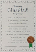 Honourary Canadian Citizenship Certificate (5" x 7") - Everlovin Press