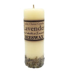Ivory Beeswax Lavender Candle (Final Sale) - Lucky Clover Candles
