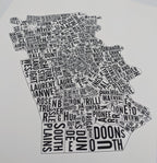 Kitchener-Waterloo Word Map (20" x 26") (Final Sale) - Alexandre Laquerre