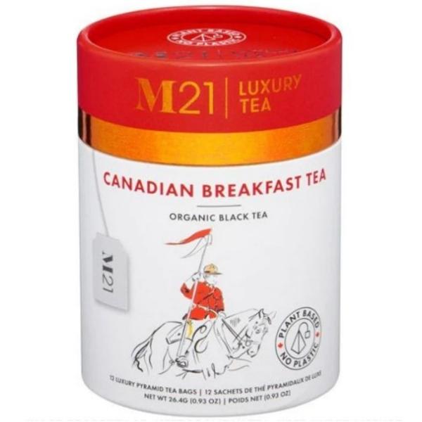 M21 Luxury Tea - Sachets de thé canadien pour petit-déjeuner