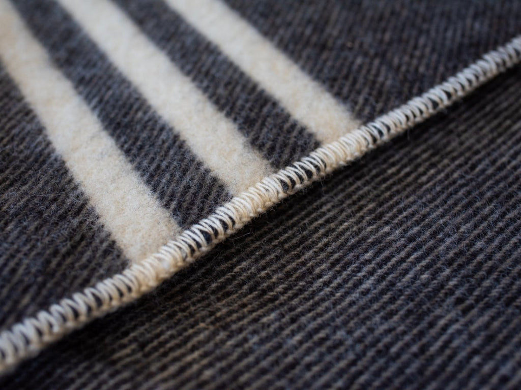 MacAusland Wool Blanket (Black) - MacAusland's Woolen Mills