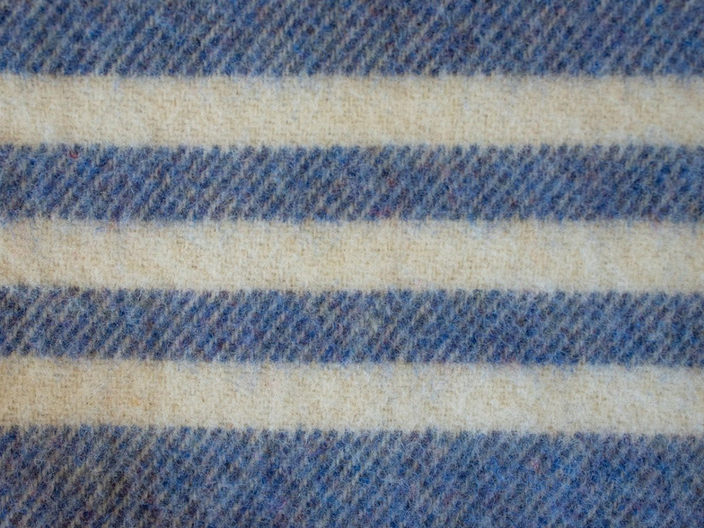 MacAusland Wool Blanket (Blue) - MacAusland's Woolen Mills
