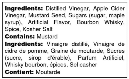 Maple Bourbon Mustard