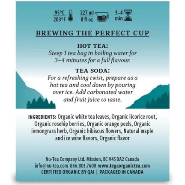 Organic Maple Ice Wine White - Tea Bags