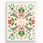 Merry Christmas Berries Card - Boxed Set of 8 - Linden Paper Co.