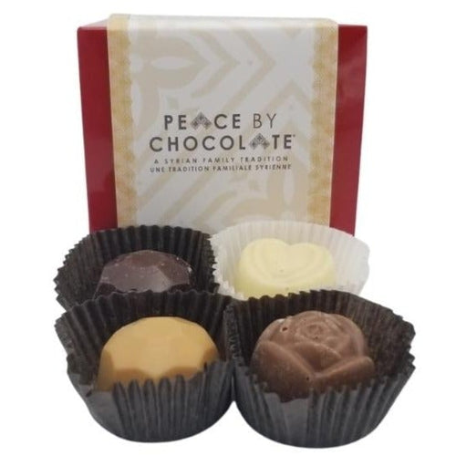 Mini Assorted Chocolate Box (4 Pieces) - Peace by Chocolate