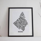 Mississauga Word Map (12" x 18") (Final Sale) - Alexandre Laquerre