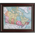 New Brunswick to Ontario Connecting Hearts Map - Sadie & June