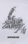 Newfoundland Word Map (20" x 26") (Final Sale) - Alexandre Laquerre