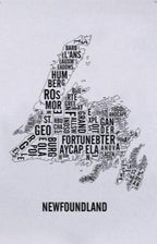 Newfoundland Word Map (20" x 26") (Final Sale) - Alexandre Laquerre