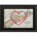 Nova Scotia Stitched Heart Map - Sadie & June