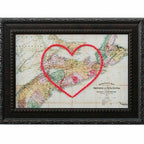 Nova Scotia Stitched Heart Map - Sadie & June