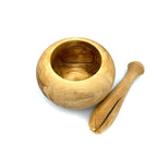 Olive Wood Rustic Mortar & Pestle - OliveWood Glory