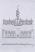 Ottawa Architectural Landmarks Print (20" x 26") - Alexandre Laquerre