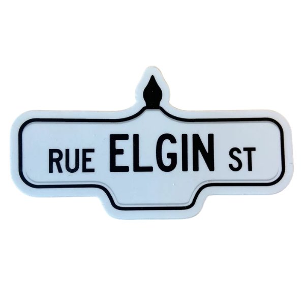 Ottawa City Street Sign Sticker - Damn Fine Prints