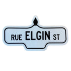 Ottawa City Street Sign Sticker - Damn Fine Prints