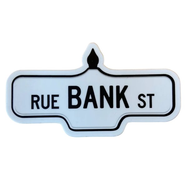 Ottawa City Street Sign Sticker - Damn Fine Prints