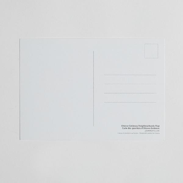 Ottawa Gatineau Word Map Postcard - Alexandre Laquerre