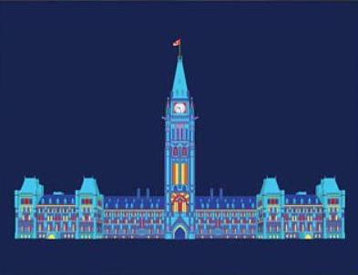 Parliament Lights Postcard - Damn Fine Prints