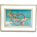 PEI Stitched Heart Map - Sadie & June