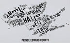 Prince Edward County Word Map (20" x 26") (Final Sale) - Alexandre Laquerre