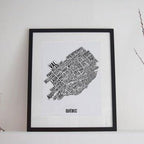 Quebec City Word Map (12" x 18") (Final Sale) - Alexandre Laquerre