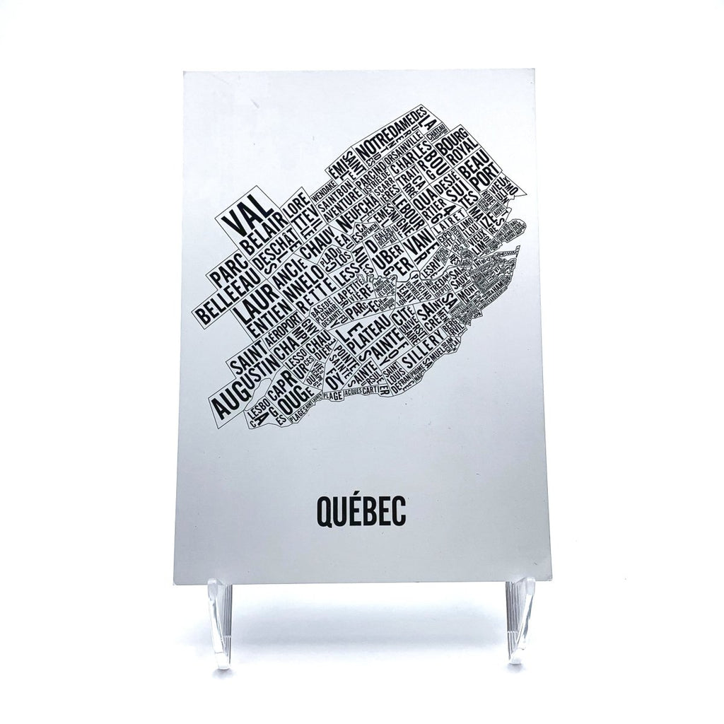 Quebec City Word Map Postcard (Final Sale) - Alexandre Laquerre