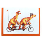 Raptors Riding a Bike Card - Amelie Legault