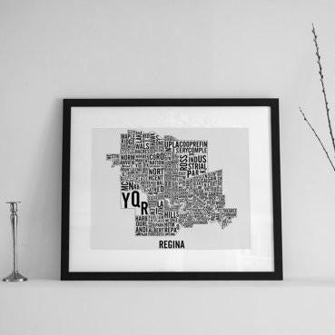Regina Word Map (12" x 18") (Final Sale) - Alexandre Laquerre