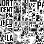Regina Word Map (12" x 18") (Final Sale) - Alexandre Laquerre