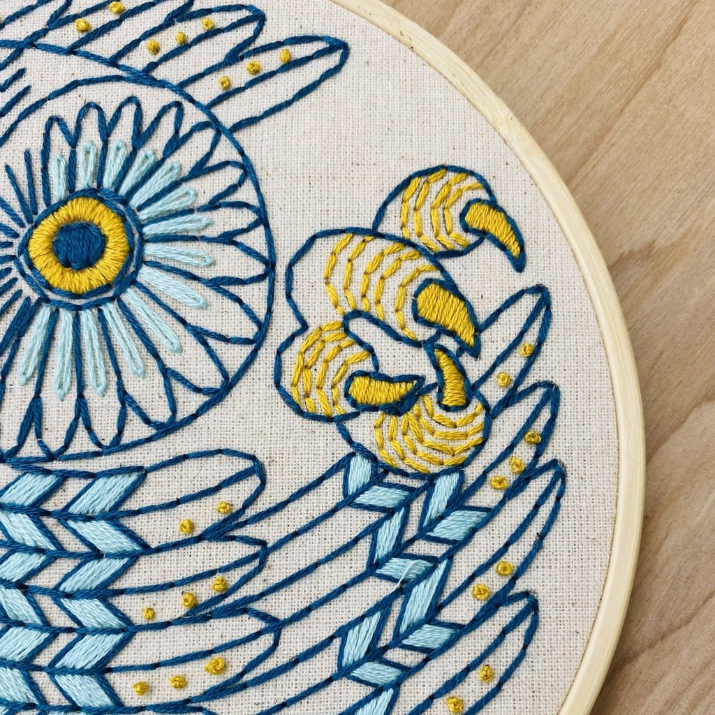 Saw-Whet Owl Embroidery DIY Kit - Hook, Line & Tinker