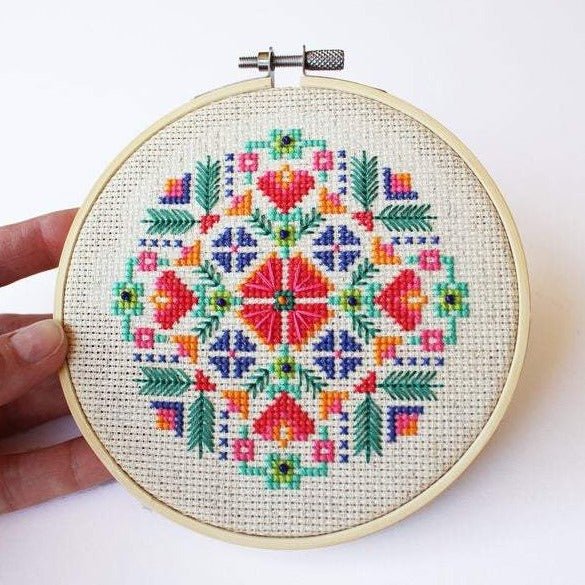 Scandinavian Meadow Cross Stitch DIY Kit - Diana Watters Handmade