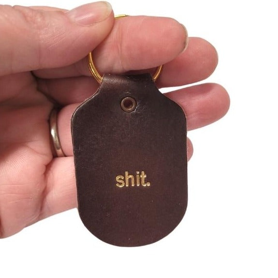 Leather Key Chain - Shit.